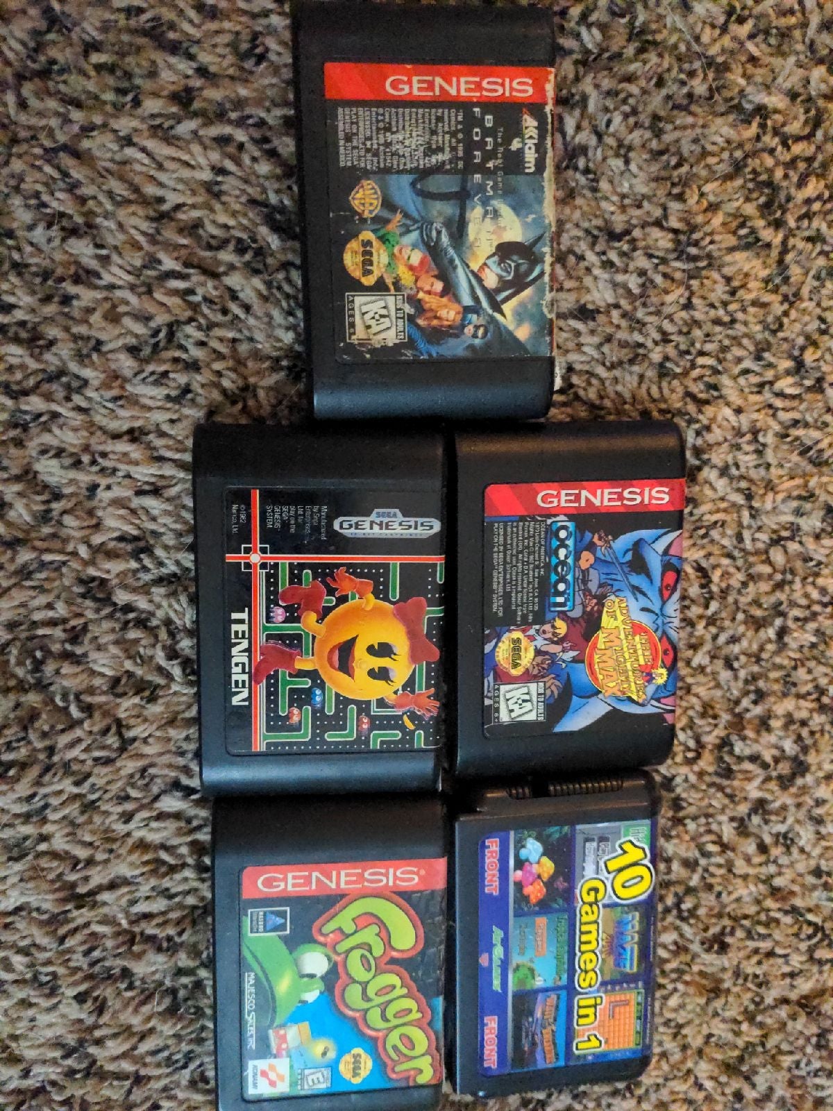 Sega Genesis 5 game Lot