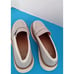 Linea Paolo Minka Loafers Light Grey Leather Classic Shoes Size 8.5 Women's