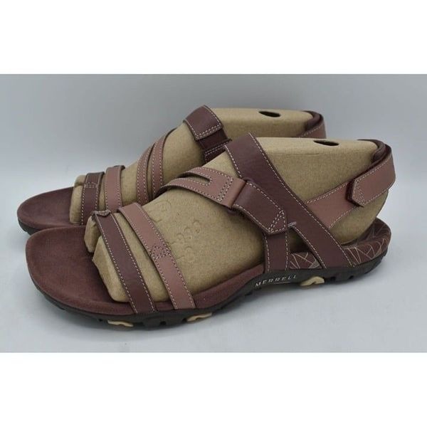 Merrell Womens Size 9 Sandspur Rose Convertible Leather Marron Sandals 19724