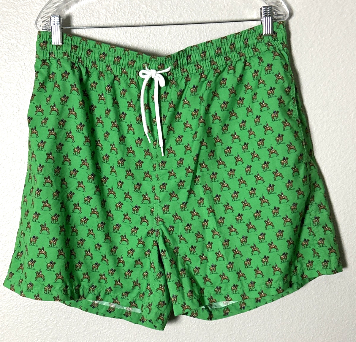 polo ralph lauren all over print Pony’s Swim Trunks shorts Size XL