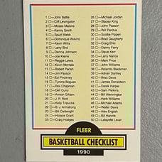 Basketball Checklist # 197 (Fleer, 1990)