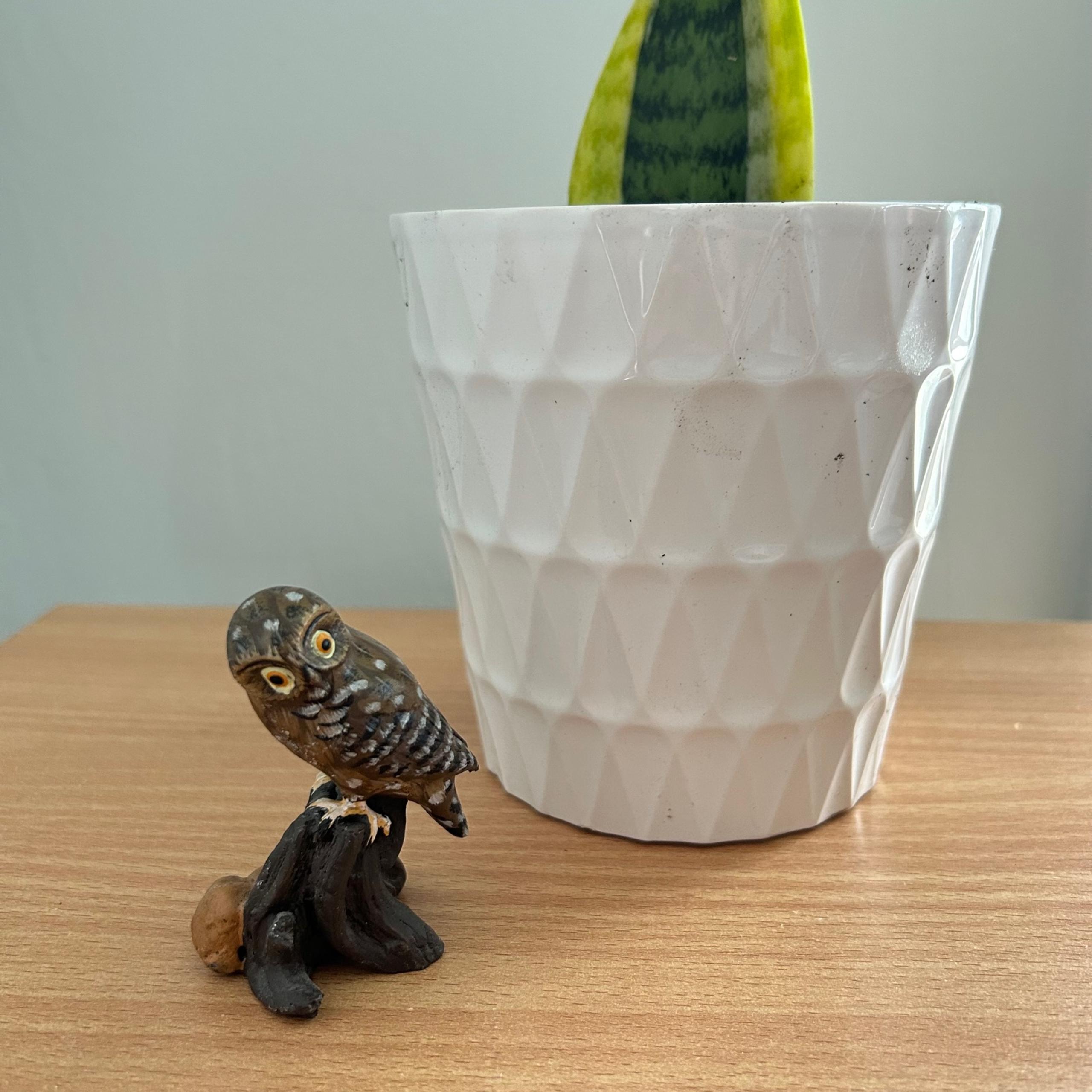 Vintage 70’s Owl Figurine Statue