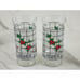 Christmas Coca Cola Holly Berry 16oz Frosted Tall Glass 6 Libbey Tumbler x5