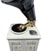 Ezra Brooks Victrola Phonograph VTG Decanter EMPTY 24K Gold Hand Painted 70s