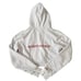 Gergana Ivanova - Booked & Busy Cropped Hoodie in White & Red
