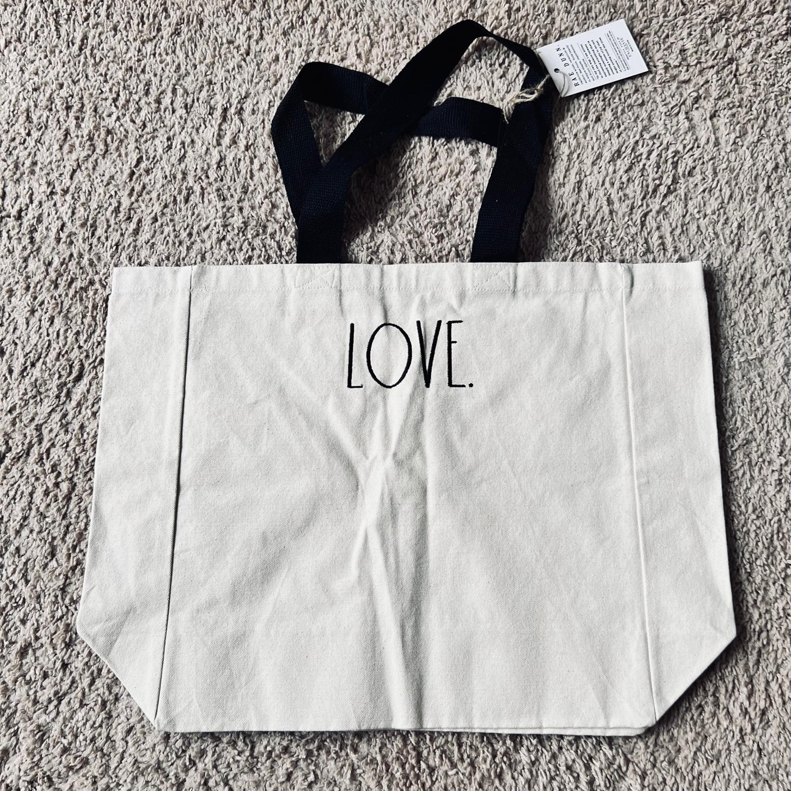 Rae Dunn LOVE Tote Bag  WORK OFFICE KIDS OUTDOOR