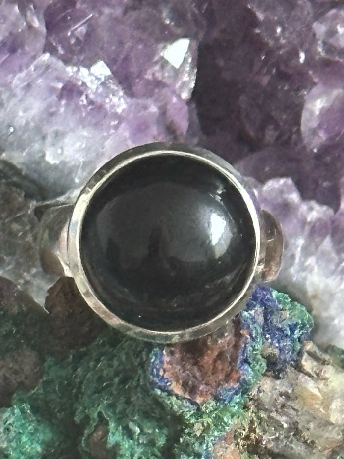 Black Onyx Sterling silver ring