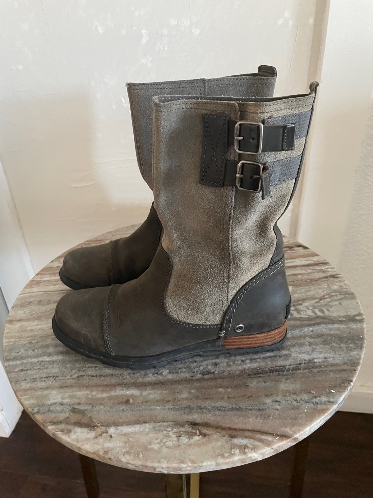 Sorel Major Pull On Buckle Moto Boots Size 7