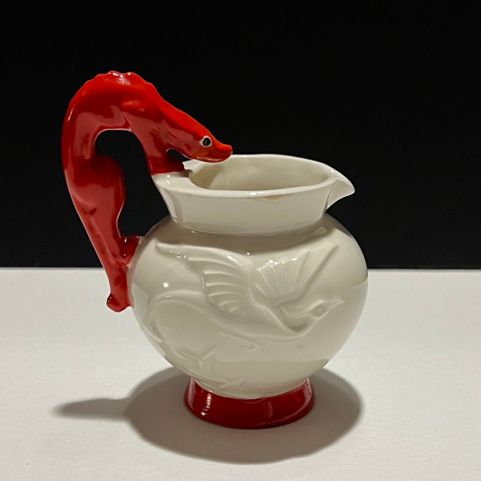 Antique Czechoslovakian 4” Art Deco Dragon Creamer Pitcher - VERY RARE