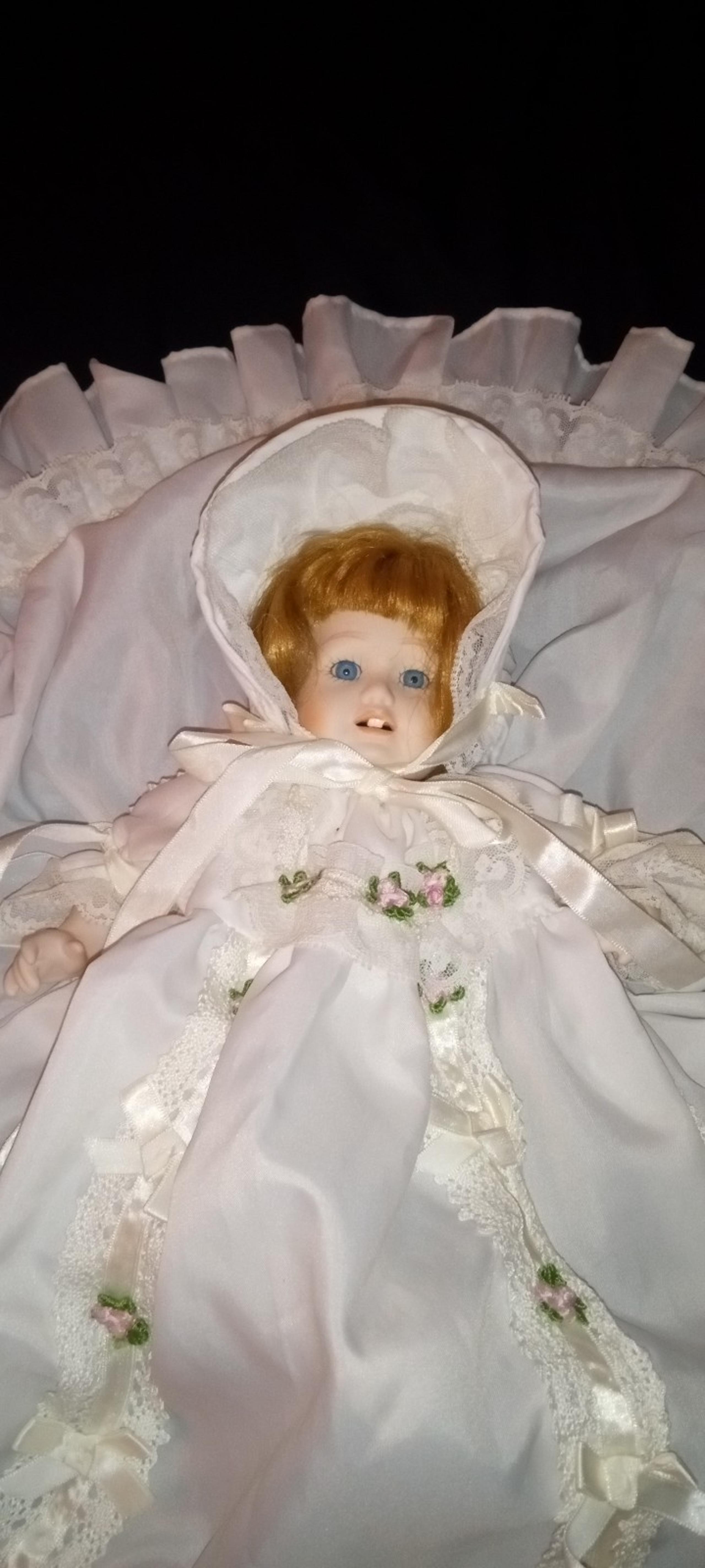 Seymour Mann Vintage Baby Doll Signed & #383, Baby in her Christening Dress