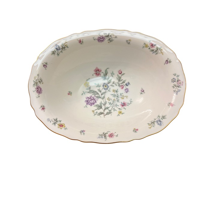 Franconia Krautheim Selb Bavaria Millefleurs Vegetable Bowl Germany 10 x7.5