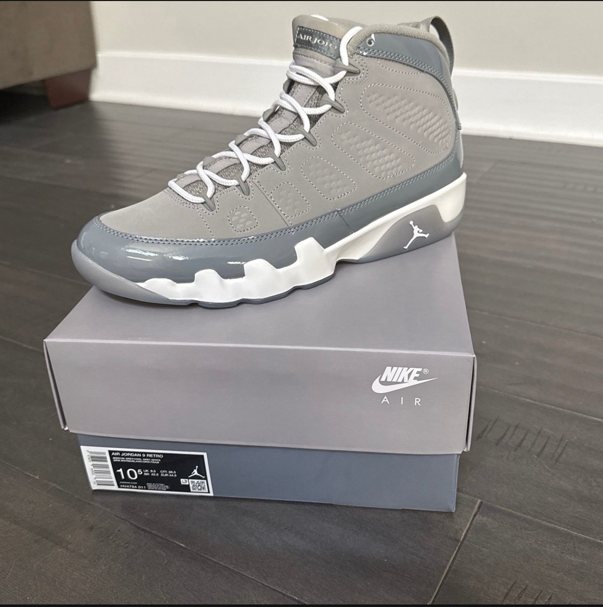 Jordan 9 Retro - Cool Grey Size 10.5