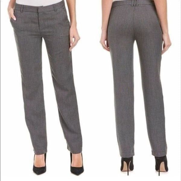 Anine Bing Textured Gray Houndstooth Pants Size XS New with Tag