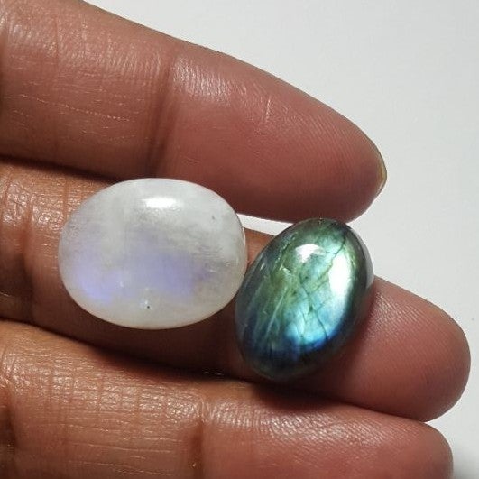Labradorite & Rainbow Oval Shape Cabochon-LRL-04-8