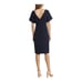 Eliza J Dress Flutter sleeve navy blue size 2