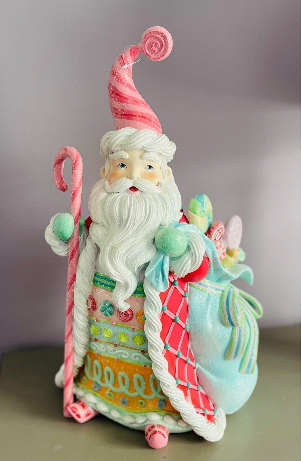 Pastel Gingerbread Santa