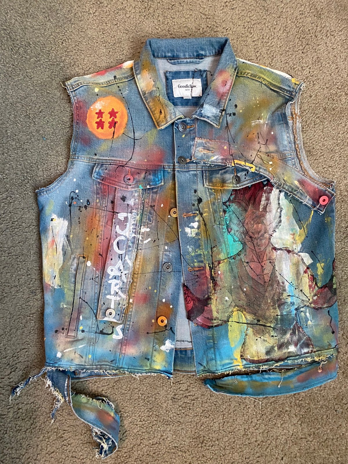 Custom Handpainted denim jacket