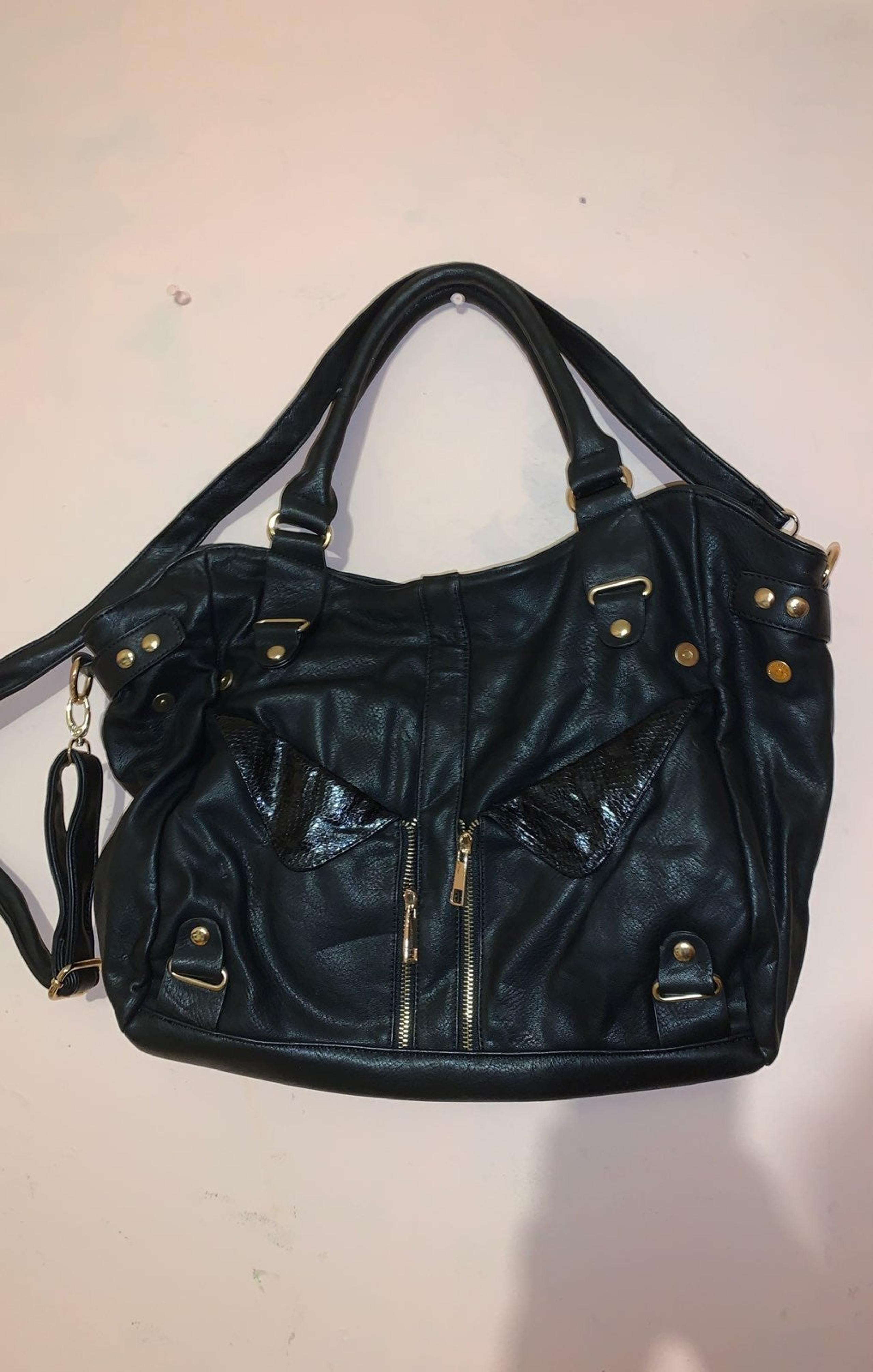 JustFab.com Black Leather Purse