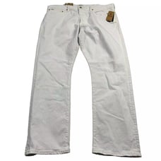 Polo Ralph Lauren NWT Men’s Varick Slim Jeans Denim Cotton Elastane White 38x30