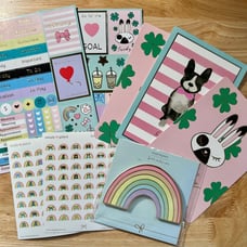 Simply Gilded Good Luck Charm Gold Foil Sticker Pack Plus Extras