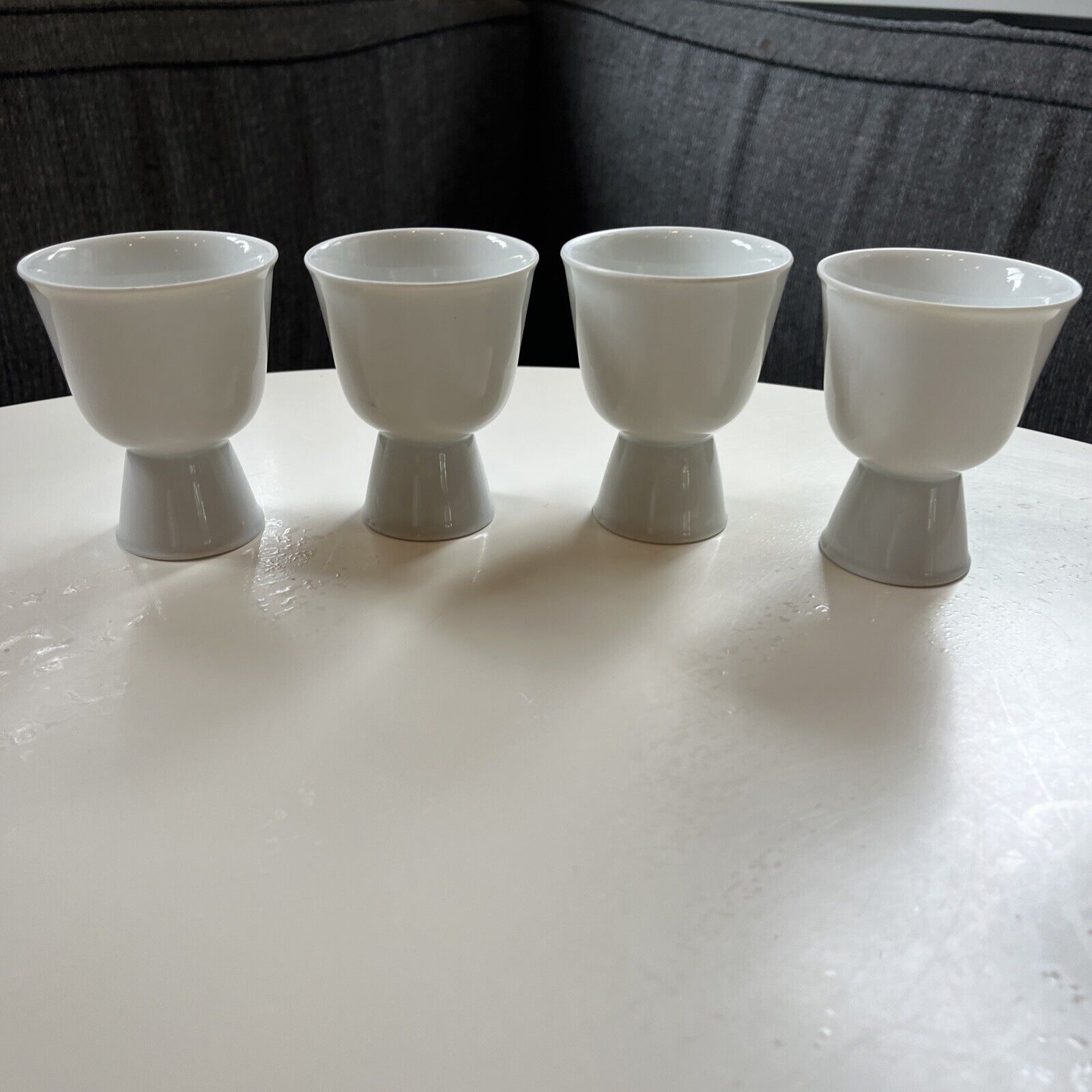 Set Of 4 Vintage Arzberg Made In Germany Model 322 Double Egg Cups Porcelain