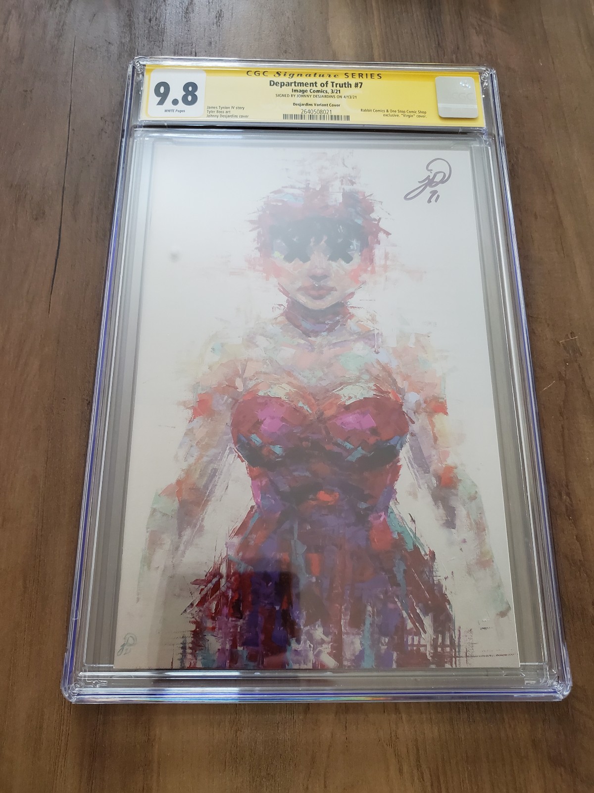 Department of Truth #7 CGC 9.8 Signature series Desjardins Virgin
