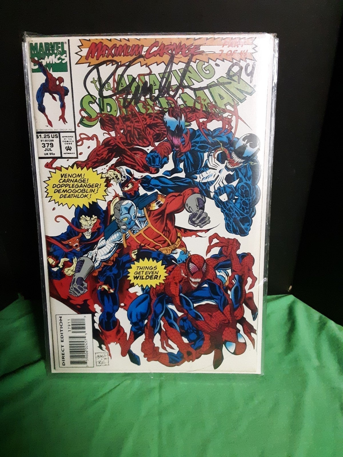 Autographed Spiderman Maximum Carnage 7 of 14
