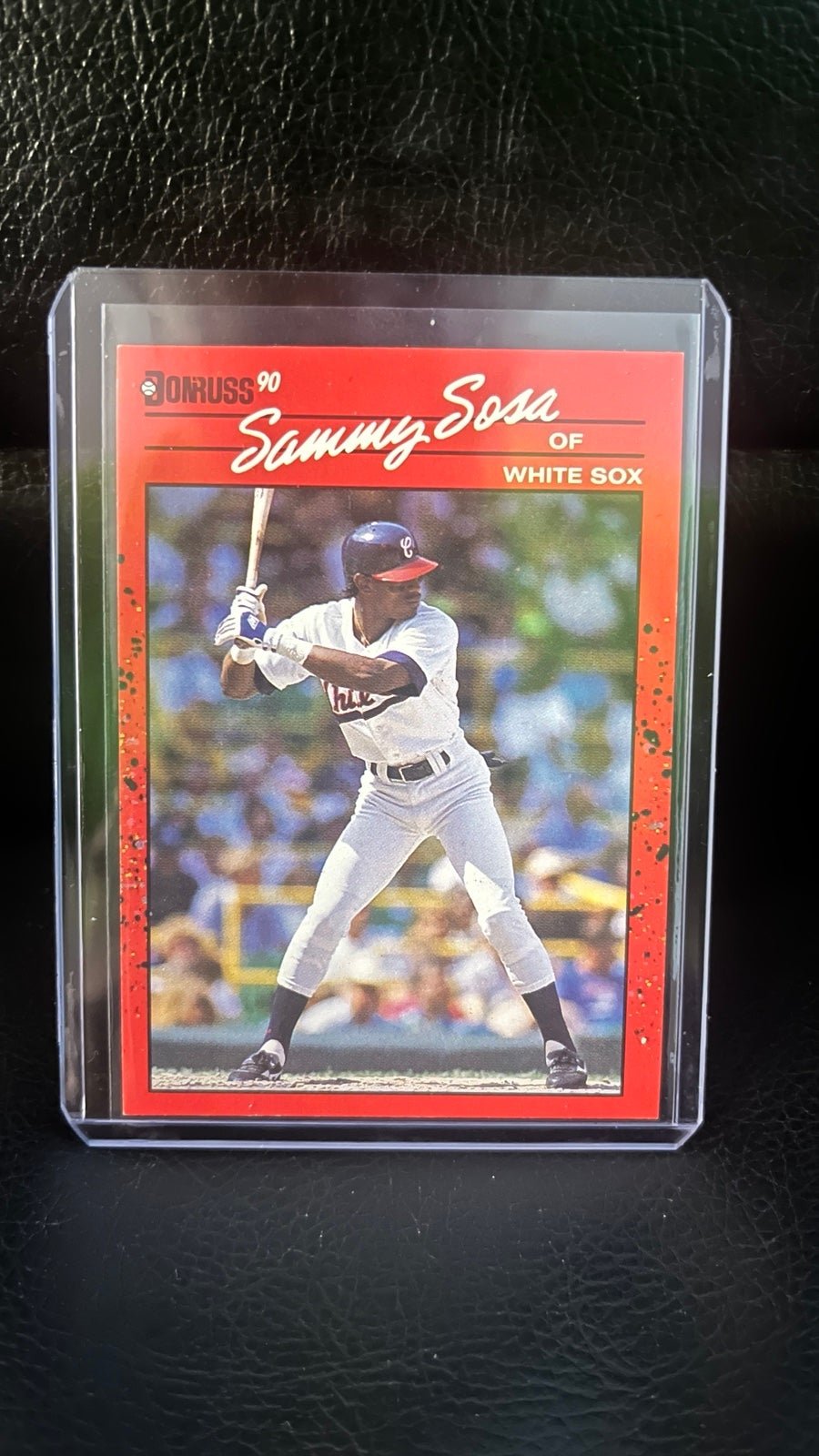 1990 Donruss Error Baseball Card, #489 Sammy Sosa