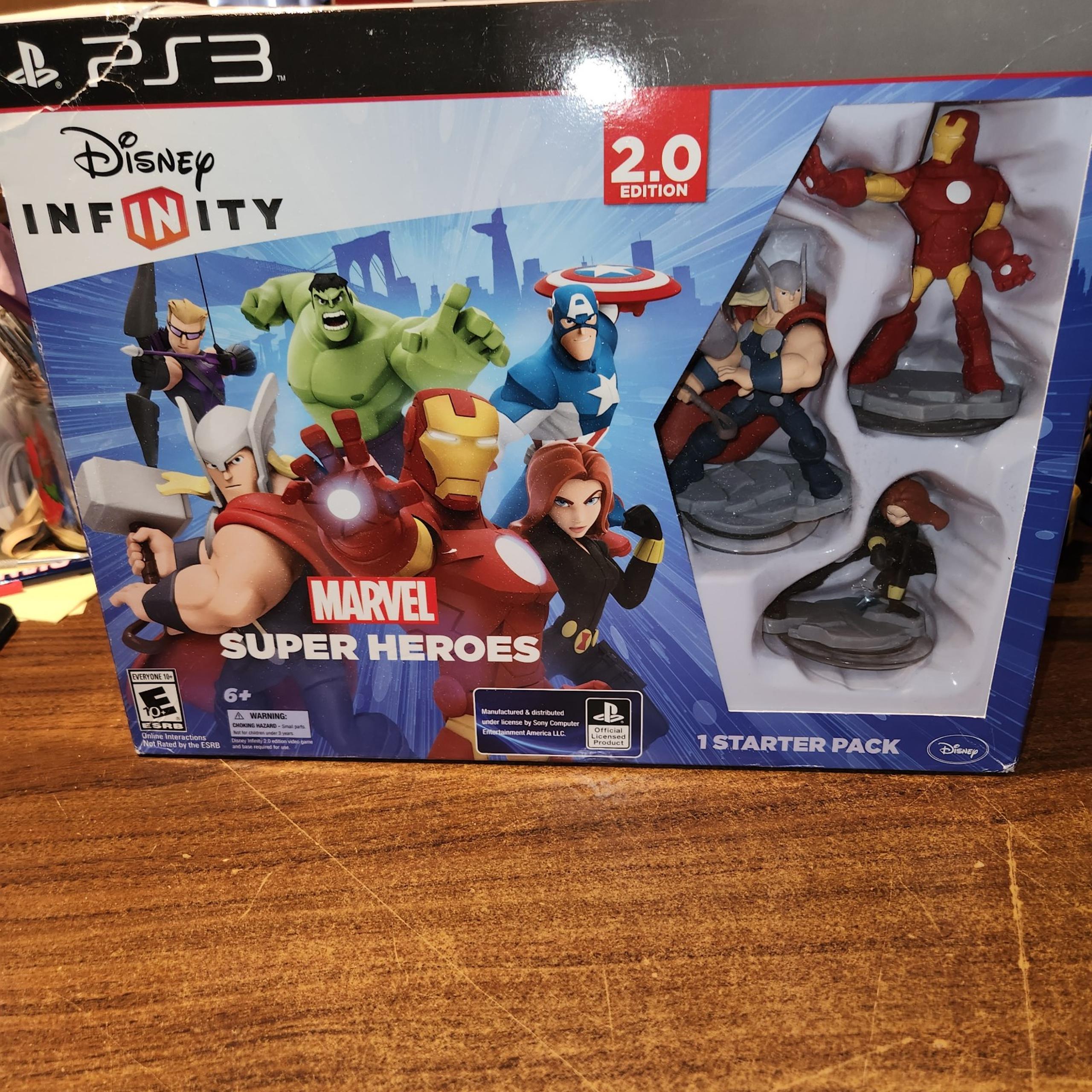 NEW Sealed PS3 Disney INFINITY Marvel Super Heroes 2.0 Video Game Starter Pack