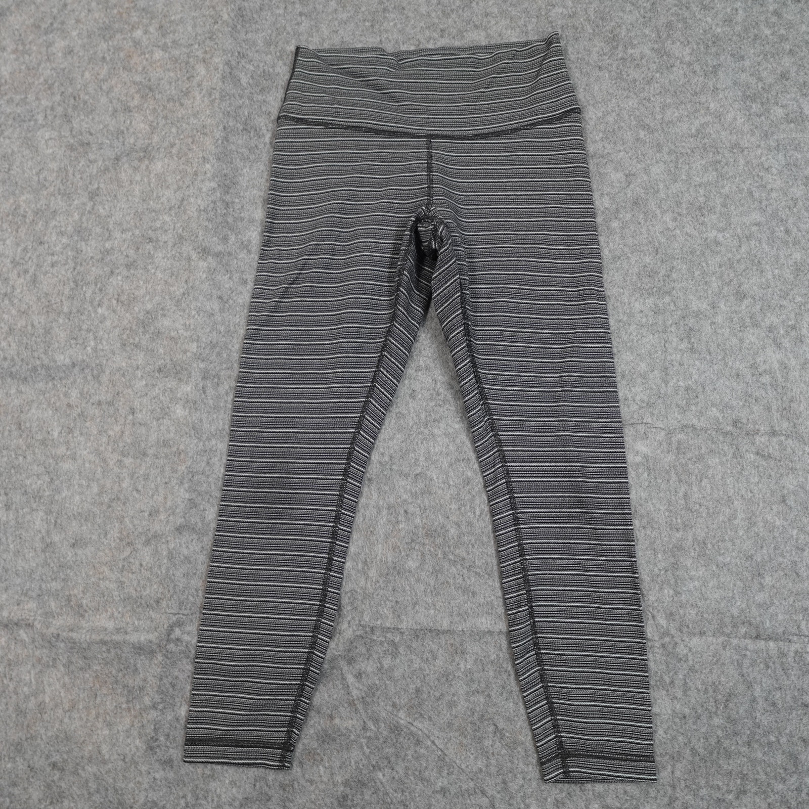 Lululemon Leggings Womens 8/10? Striped 25 Yoga Run Workout Gym Athletic