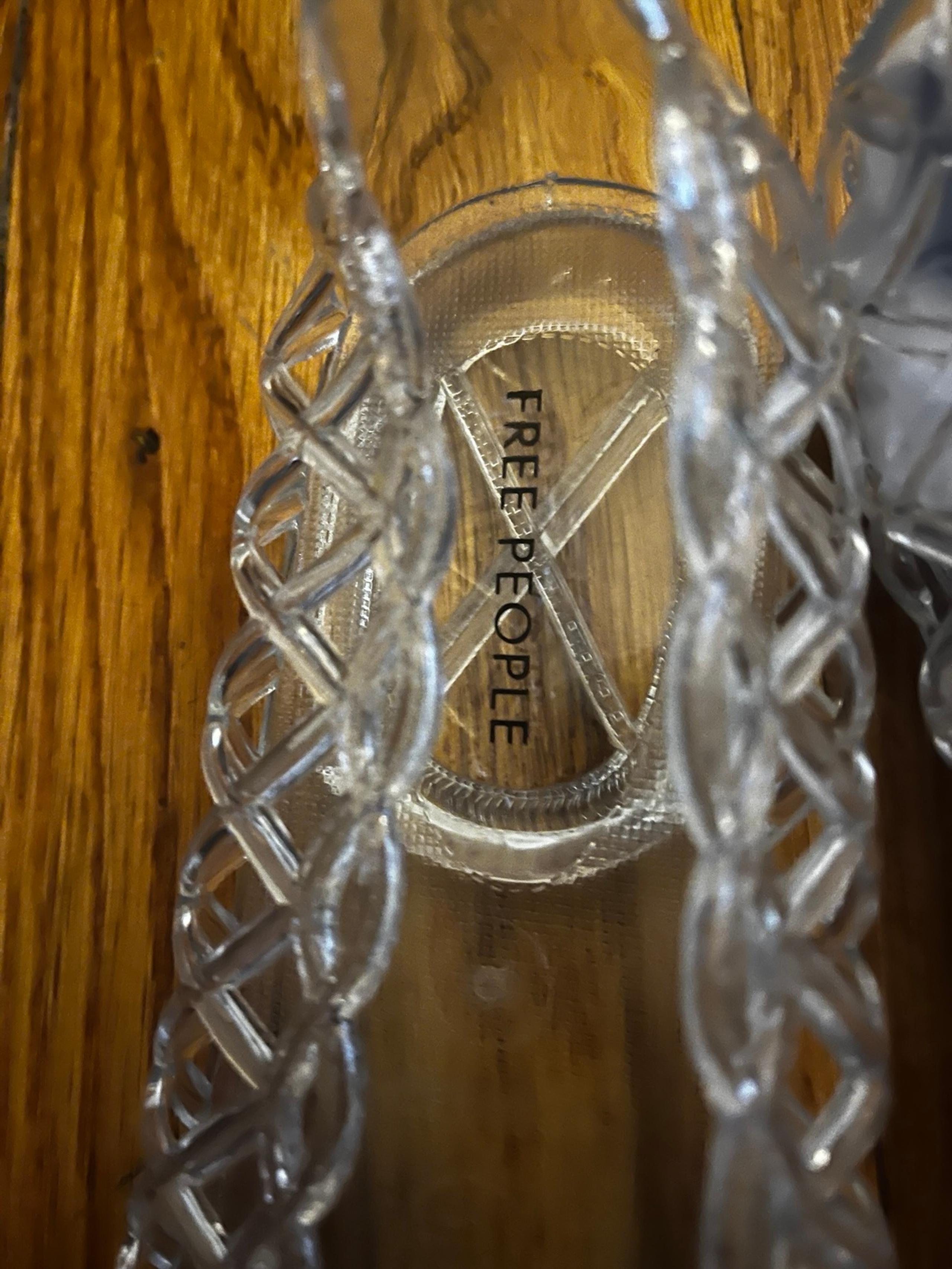 Free People clear Jelly sandals size 10