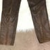 VTG 1980s Andrew Marc Womens 8 Brown Leather Pants High Rise Tapered Leg Lined