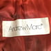 VTG 1980s Andrew Marc Womens 8 Brown Leather Pants High Rise Tapered Leg Lined