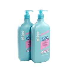 x2 Cloud 9 BLISS Body Lotion Weightless Moisture Pink Blossom & Waterlily, 16 oz