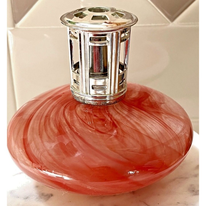 Lampe Avenue Red/Clear Swirl Fragrance Lamp Round Semi Clear OIL FRAGRANCE LAMP