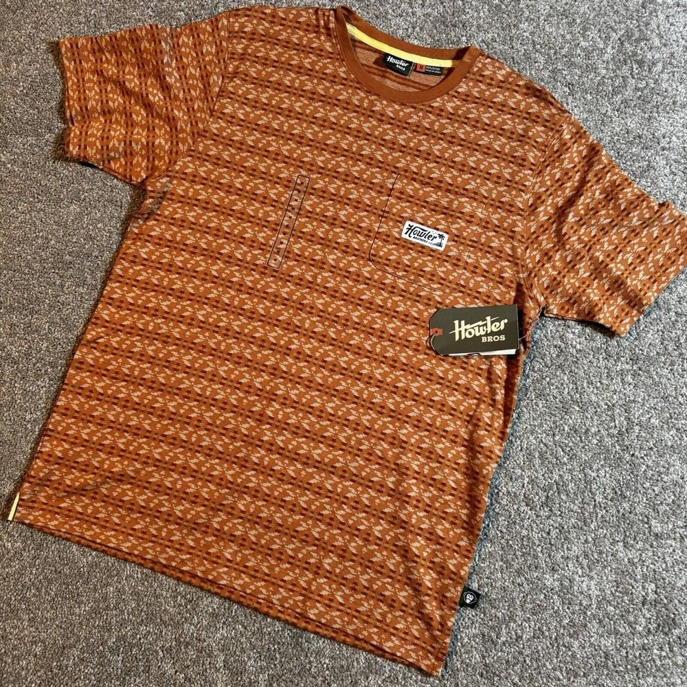 Howler Brothers Mens Jacquard T Size Medium Adobe Aztec Southwest