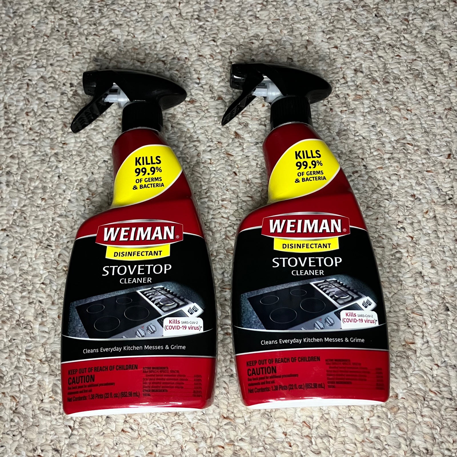 NEW Lot Of 2 Weiman Cook Top Daily Cleaner 22 oz Each NEW Lot Of 2 Weiman Cook Top Daily Cleaner 22 oz Each