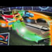 Disney Pixar Cars Glow Racers Playset With Jackson Storm & McQueen *Damaged Box*