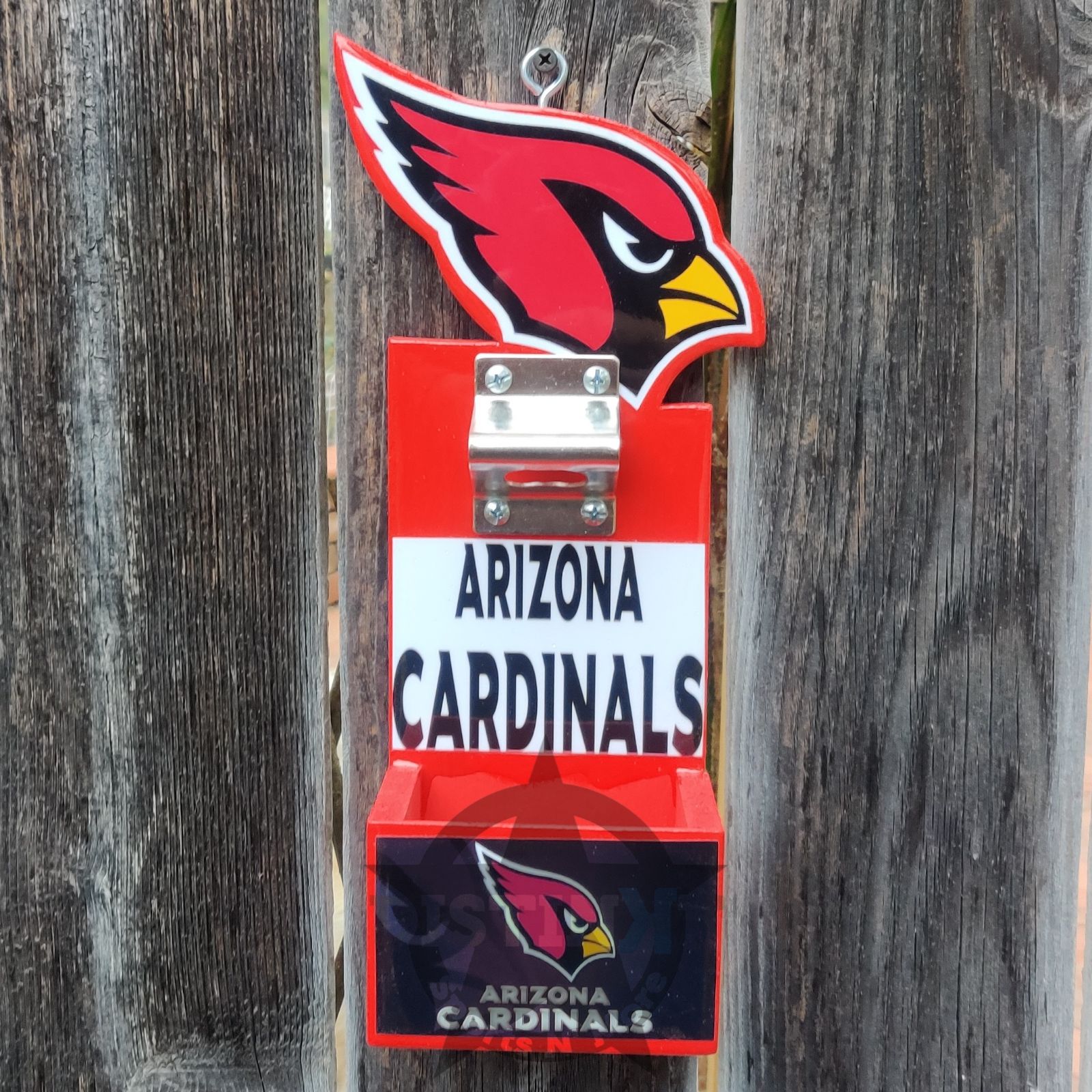 AZ Cardinals Wall Mounted Bottle Opener