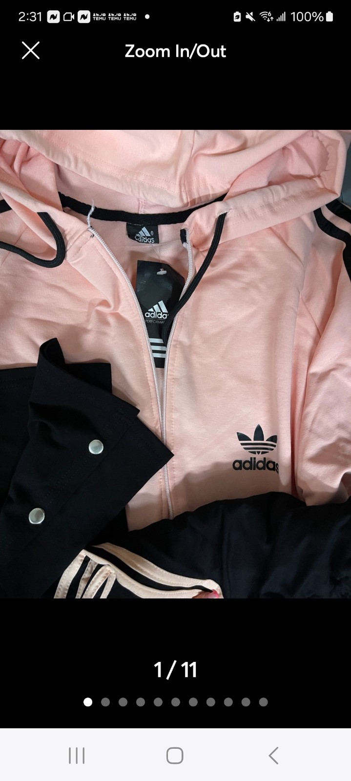 Adidas 3 Piece Track Set Outfit