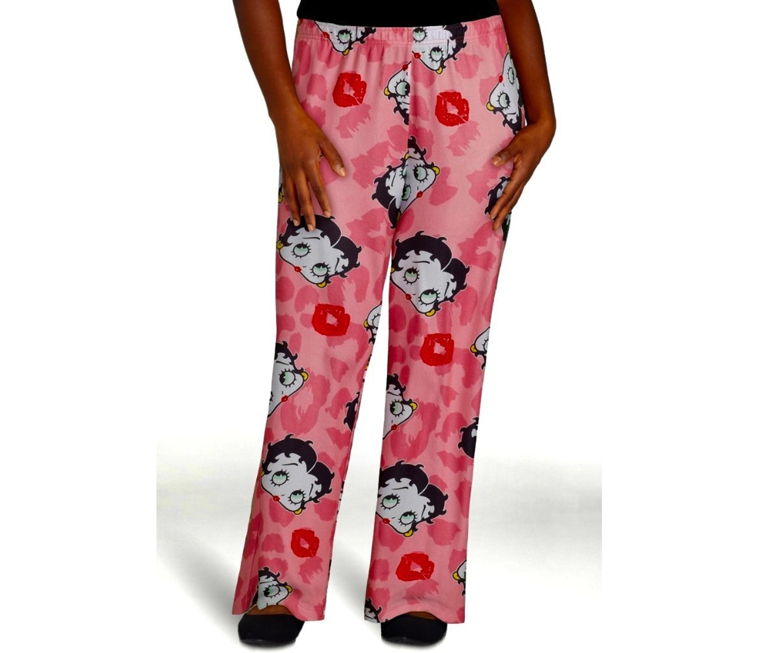 Betty Boop pink lounge with kisses Pajama Pants