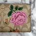 Coach Rose Prairie Signature Large Accordion Zip Wallet