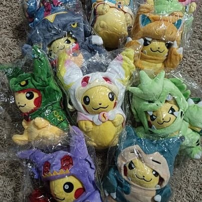 Pikachu Plush lot 3 Cosplay New Plush Soft Anime Toys