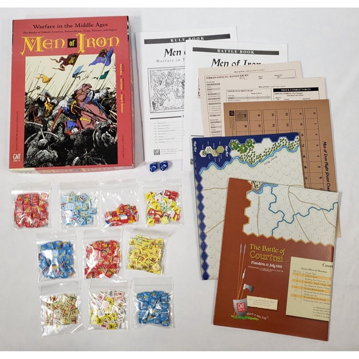 Men Of Iron Board Game Complete GMT Warfare in the Middle Ages Military History