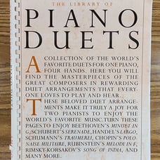 THE LIBRARY OF PIANO DUETS BOOK