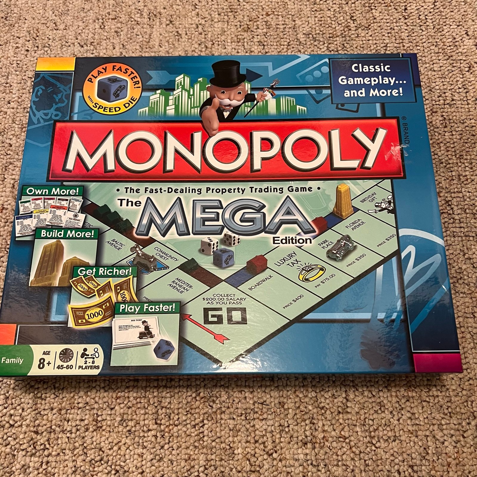 Monopoly The Mega Edition Multiplayer Game Board