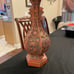 Chinese Cinnabar Hexagonal Lacquered Design Vase