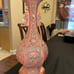 Chinese Cinnabar Hexagonal Lacquered Design Vase