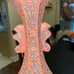 Chinese Cinnabar Hexagonal Lacquered Design Vase