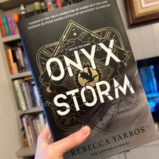 Onyx Storm United Kingdom (UK) first edition by Rebecca Yarros
